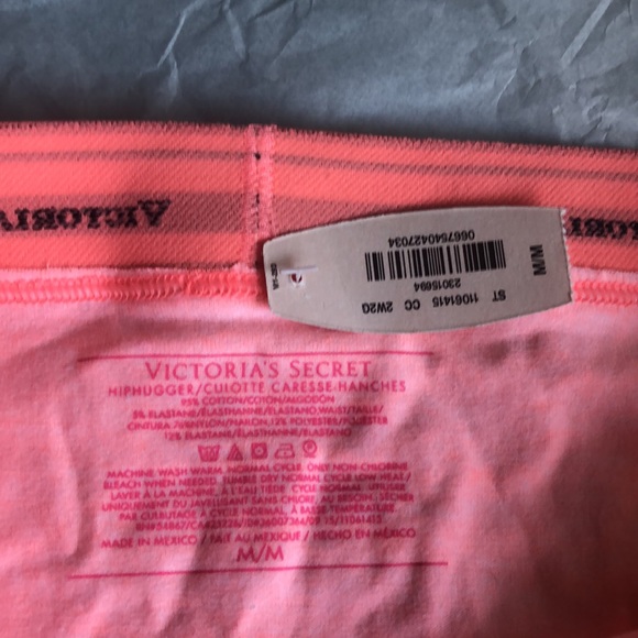 NWT. Victoria’s Secret Hiphugger panty. Neon orange. VS Logo on WB Vintage - Picture 5 of 7